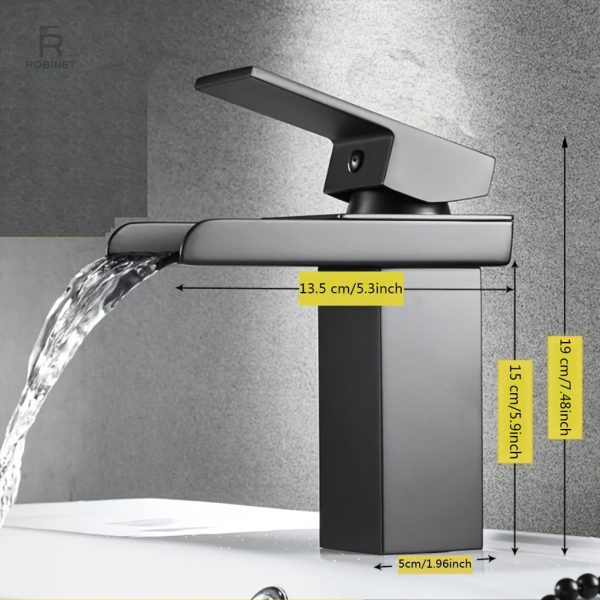 Mitigeur de salle de bain avec design contemporain