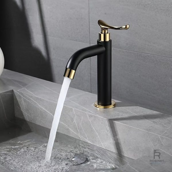 mitigeur-salle-de-bain-luxe-noir-1 Mitigeur Salle de Bain Luxe Noir