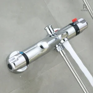 Robinet thermostatique pour baignoire à deux trous