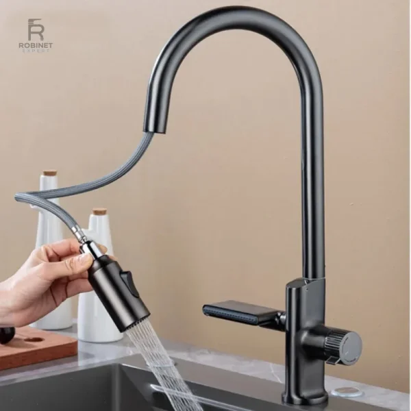 Mitigeur en laiton pour cuisine moderne