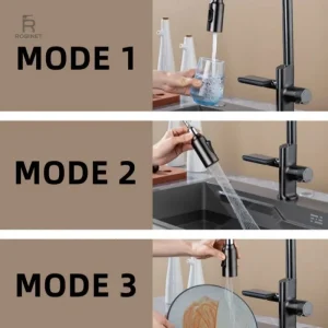 Mitigeur design en laiton pour éviers