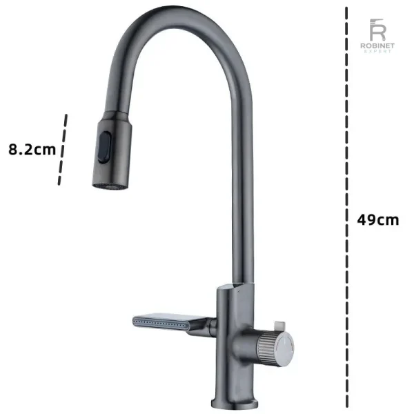 Robinet de cuisine en laiton à température réglable