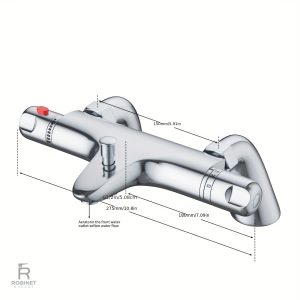 Mitigeur de douche élégant avec réglage de température