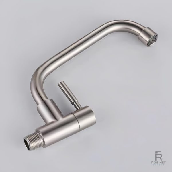 Robinet de cuisine en acier inoxydable durable