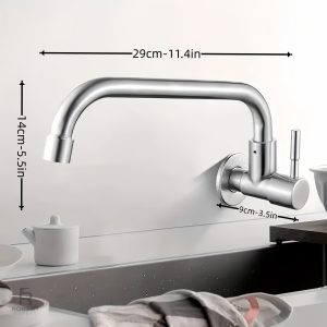 Mitigeur cuisine inox au style contemporain