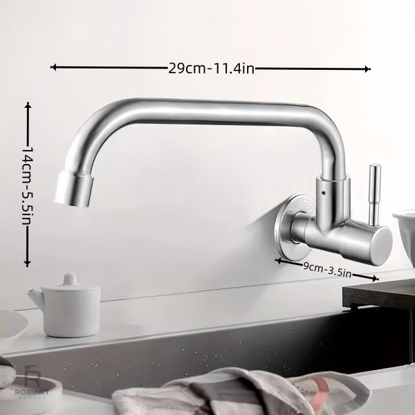 Mitigeur cuisine inox au style contemporain