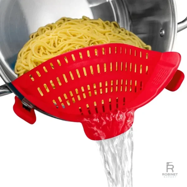 Passoire ergonomique en silicone, idéale pour les aliments divers