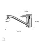 Robinet de cuisine à double fonction mitigeur