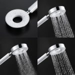 Accessoire de douche en blanc, lutte contre le calcaire