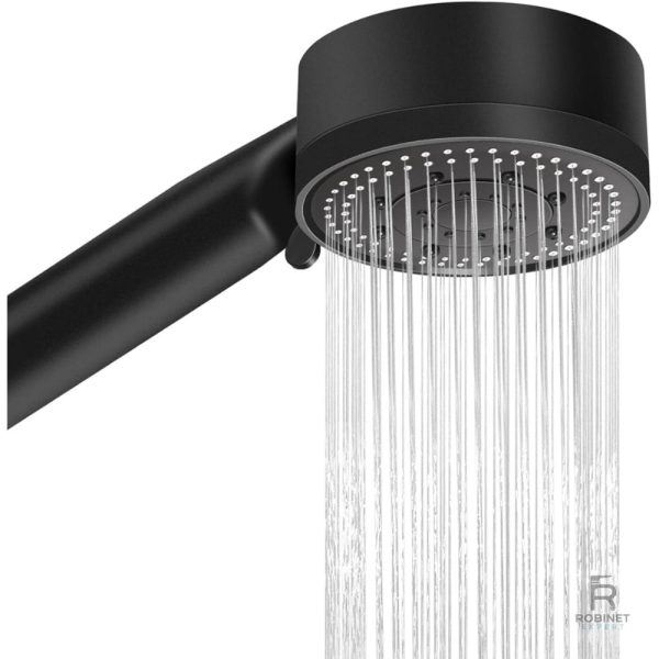 Pommeau de douche noir pour une eau pure