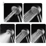 Accessoire de douche anti-calcaire en finition noire