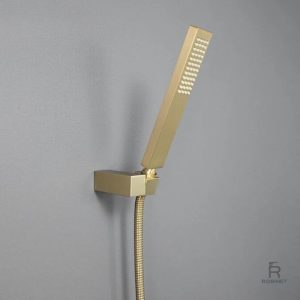 Pommeau de douche design or élégant et moderne