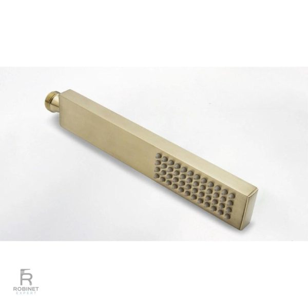 Pommeau de douche doré au style contemporain