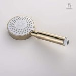 Accessoire de douche design en or