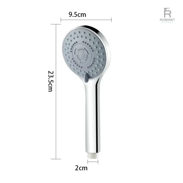 Douche haute pression en inox avec 5 modes de jet