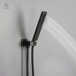 Pommeau de douche haute pression noir