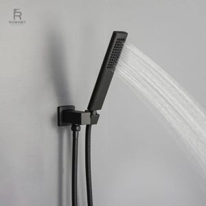 Pommeau de douche haute pression noir
