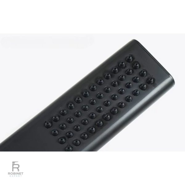 Accessoire de salle de bain : pommeau noir haute pression