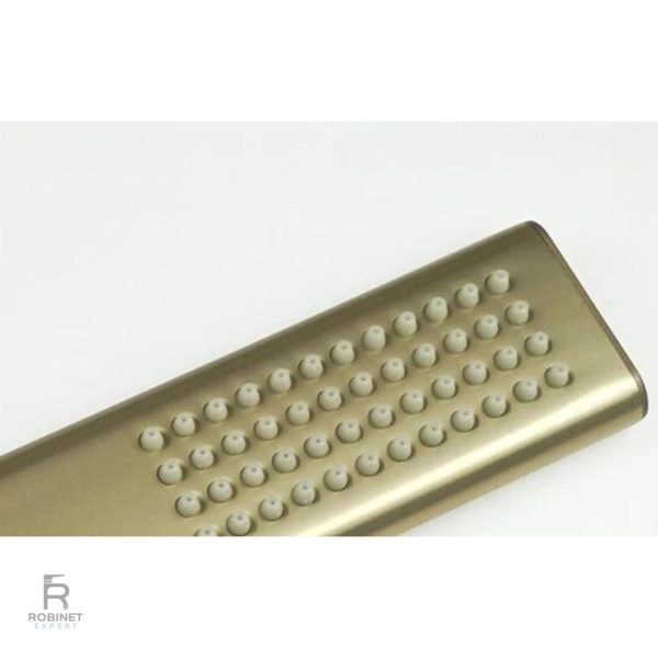 Accessoire de salle de bain en finition dorée