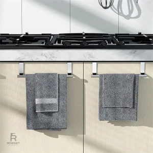 Accessoire évier en acier inoxydable, porte-serviettes design