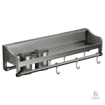 Rangement mural compact pour une cuisine organisée