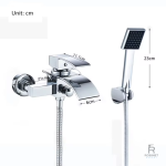 Robinet 2 trous, accessoire pratique pour salle de bain