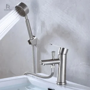 Robinet baignoire avec douchette intégrée