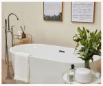 Robinet de baignoire sur pied au style raffiné
