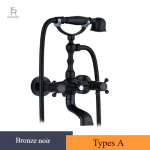 Robinet 2 trous pour baignoire rétro