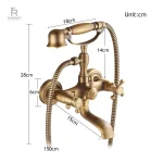 Robinet de baignoire au style intemporel