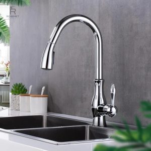 Robinet de cuisine avec douchette amovible pratique