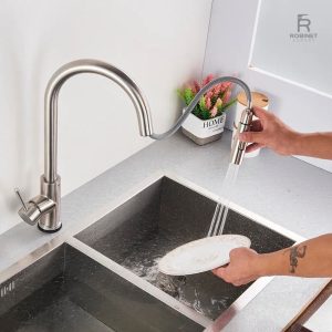 Robinet à douchette pour évier de cuisine