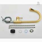 Robinet avec douchette flexible et rotative