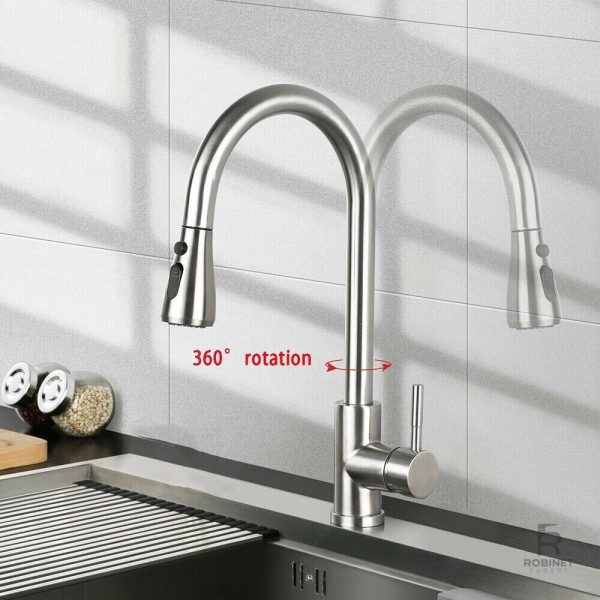 Robinet de cuisine avec rotation facile