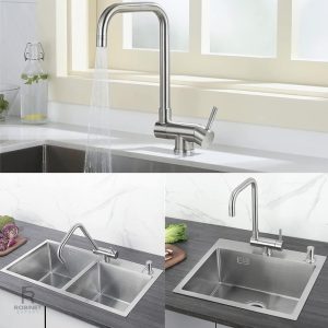 Robinet cuisine pivotant pour un usage pratique