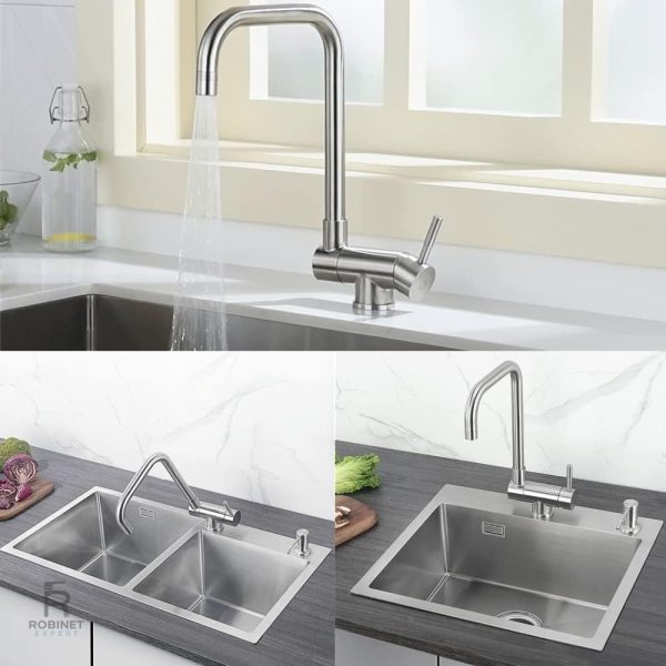 Robinet cuisine pivotant pour un usage pratique