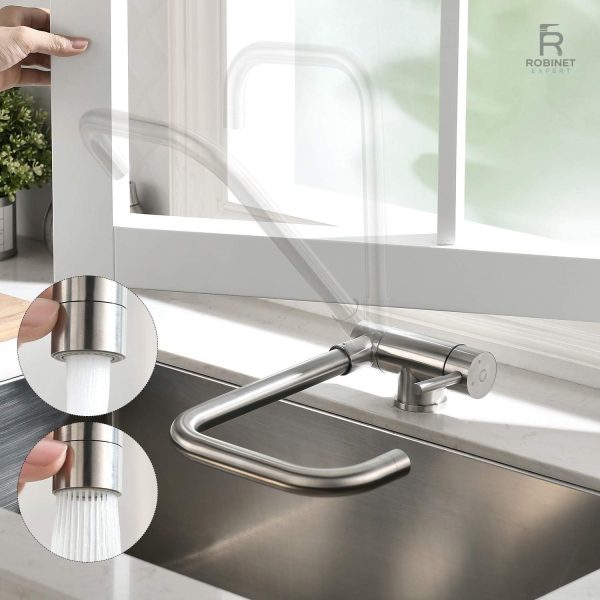 Robinet avec rotation complète pour un meilleur accès