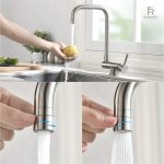 Robinet de cuisine ergonomique à rotation fluide