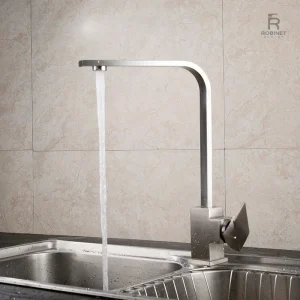 Robinet cuisine pivot eau chaude et froide