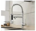 Design élégant de robinet cuisine avec douchette