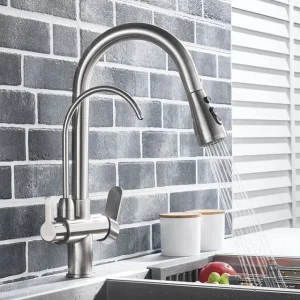 Robinet de cuisine moderne avec fonction douchette