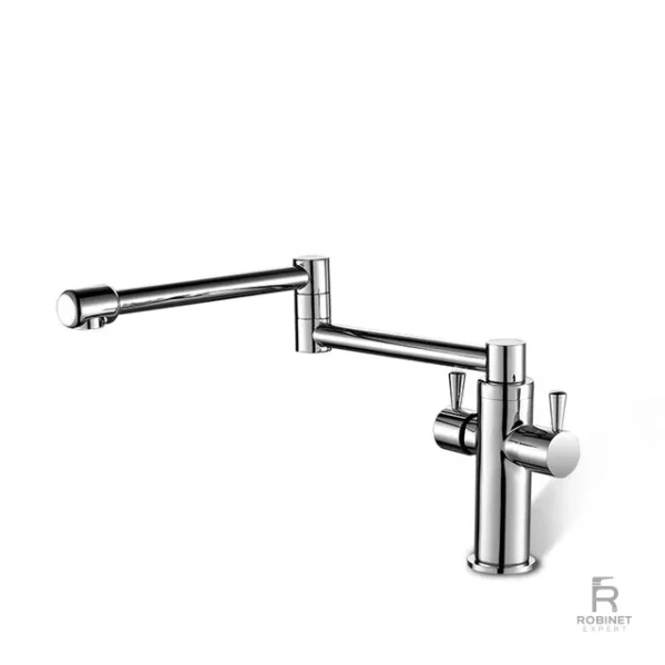 Design élégant de robinet cuisine rabattable
