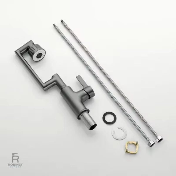 Robinet cuisine en acier inoxydable, style contemporain et pratique