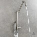 Robinet de cuisine rabattable, fonction douchette