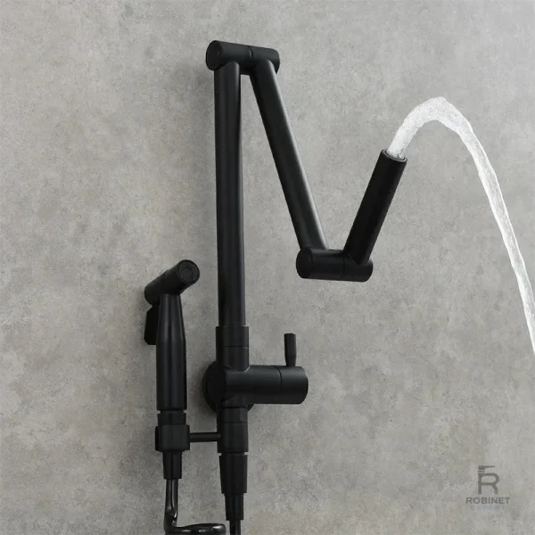 Robinet rabattable avec fonction pratique de douchette