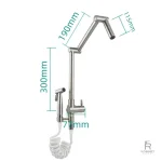 Design contemporain pour robinet de cuisine rabattable