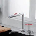 Design compact du robinet cuisine rabattable