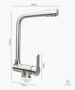 Robinet rabattable pratique pour petits espaces