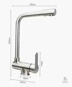Robinet rabattable pratique pour petits espaces