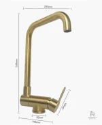 Robinet rabattable moderne pour cuisine fonctionnelle